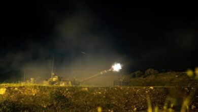 ארטילריה - תקיפה בלבנון - לילה