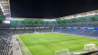 אצטדיון סמי עופר - חיפה - לילה - כדורגל