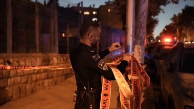 זירת אירוע - פיגוע - ירושלים - לילה