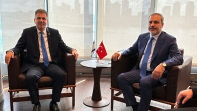שר החוץ אלי כהן נפגש עם שר החוץ הטורקי האקן פידאן