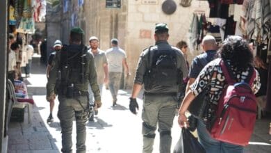 פעילות שוטרי מחוז ירושלים ולוחמי מג״ב אתמול, בבוקרו של ערב יום הכיפורים.